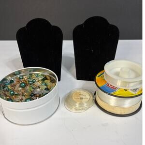 Huge Jewelry Making Lot – Beads, Displays & Supplies